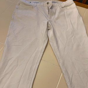 MEN'S WHITE FOOTJOY GOLF PANTS 36X30